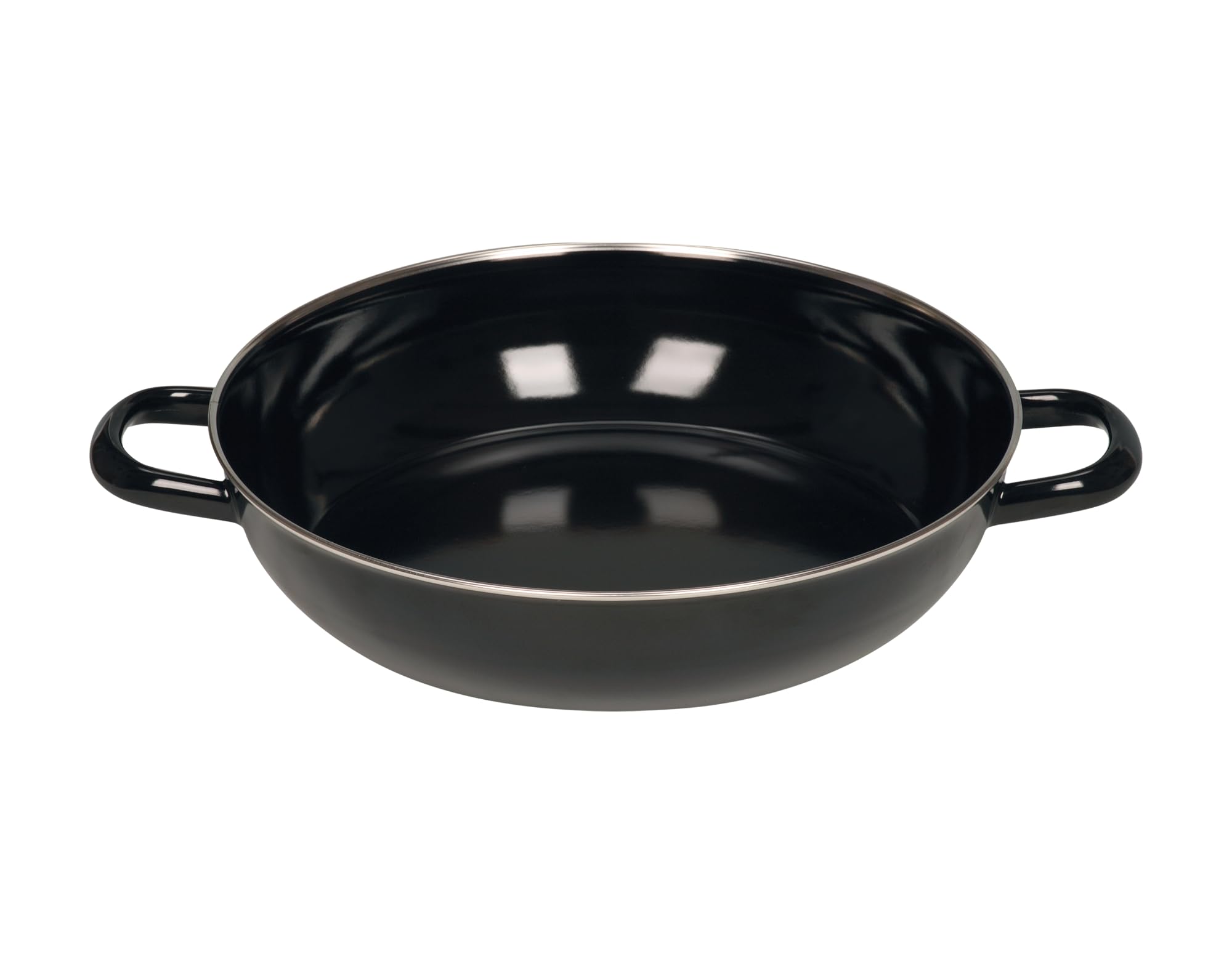 riess-0077-022-schmorpfanne-28-cm-classic-schwarzemaille-ohne-glasdeckel-emaille image 1
