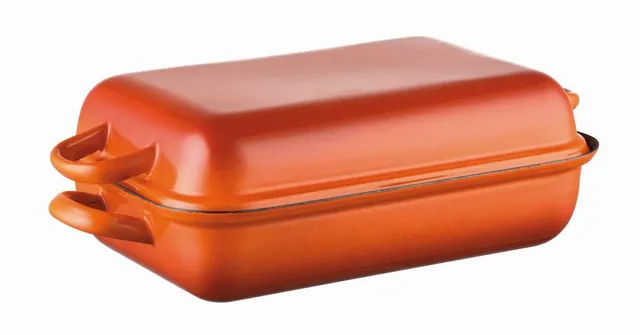 riess-nouvelle-corall-bratpfanne-mit-deckel-32x22-cm-emaille-br-ter image 1
