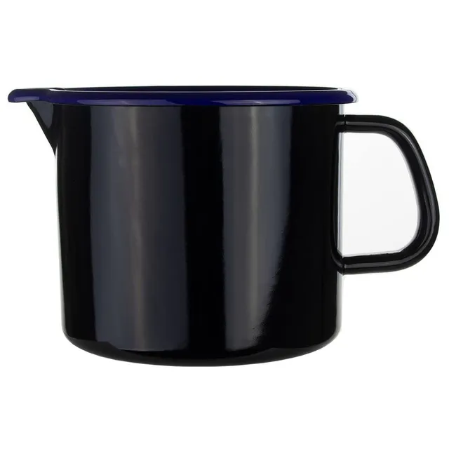 riess-classic-schnabeltopf-14-cm-1-7-liter-emaille-schwarz-blau image 1