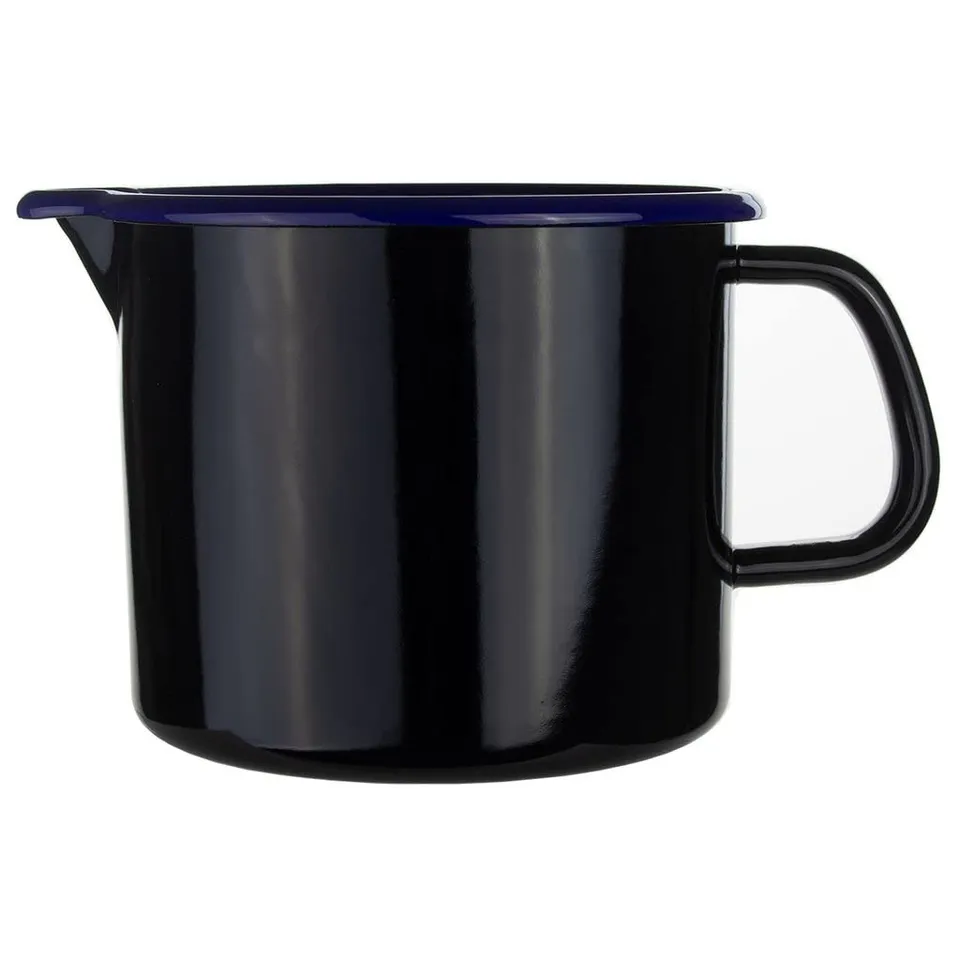 riess-classic-schnabeltopf-14-cm-1-7-liter-emaille-schwarz-blau image 1