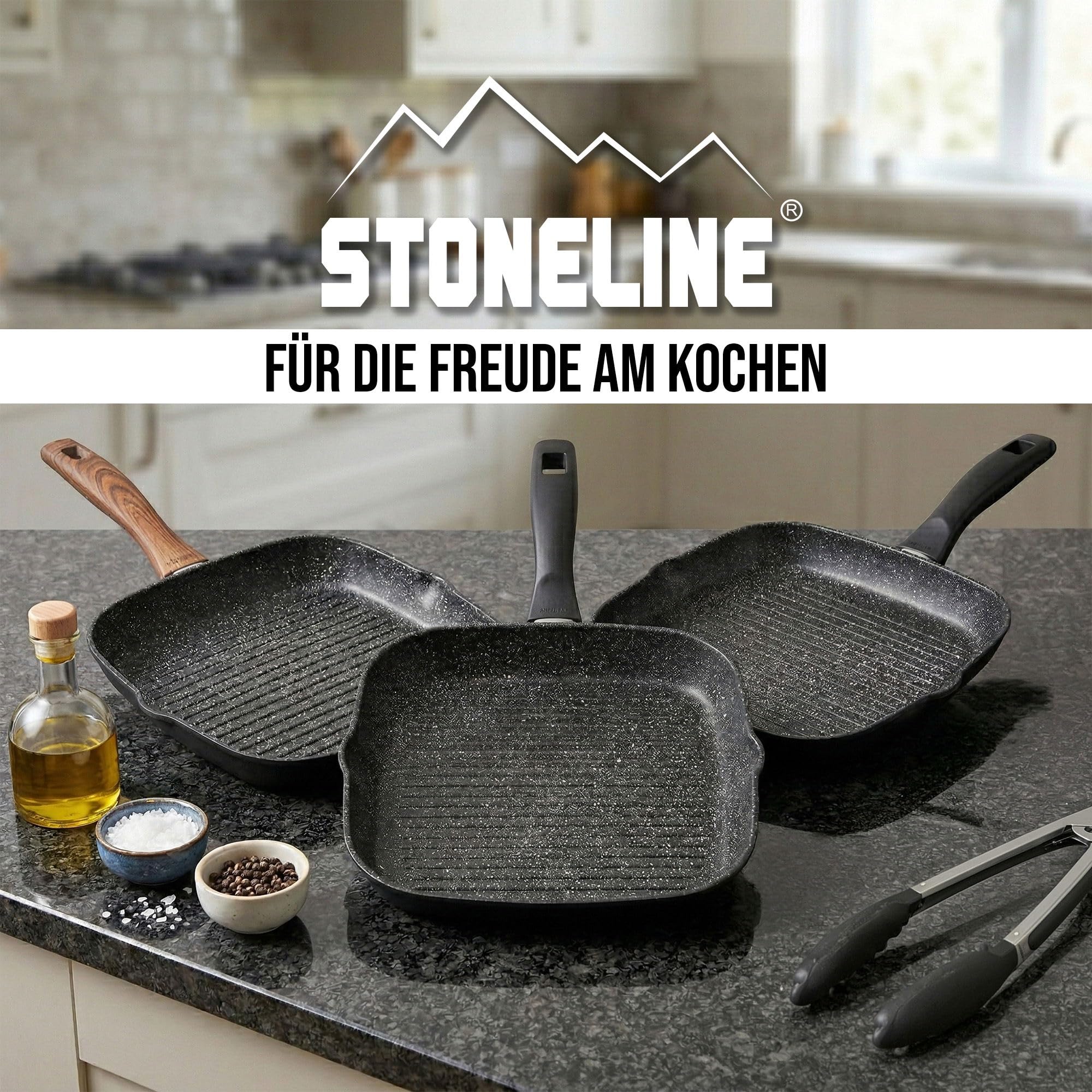stoneline-grillpfanne-eckig-32-x-32-cm-aluguss-mit-stein-antihaft-schwarz image 7
