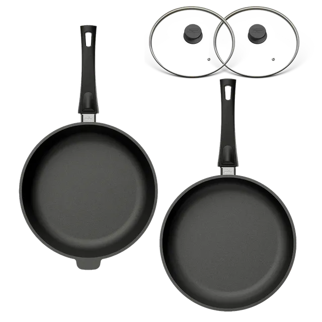 hoffmann-germany-stoniq-pfannen-duo-pfas-frei-28-cm-mit-glasdeckel image 1