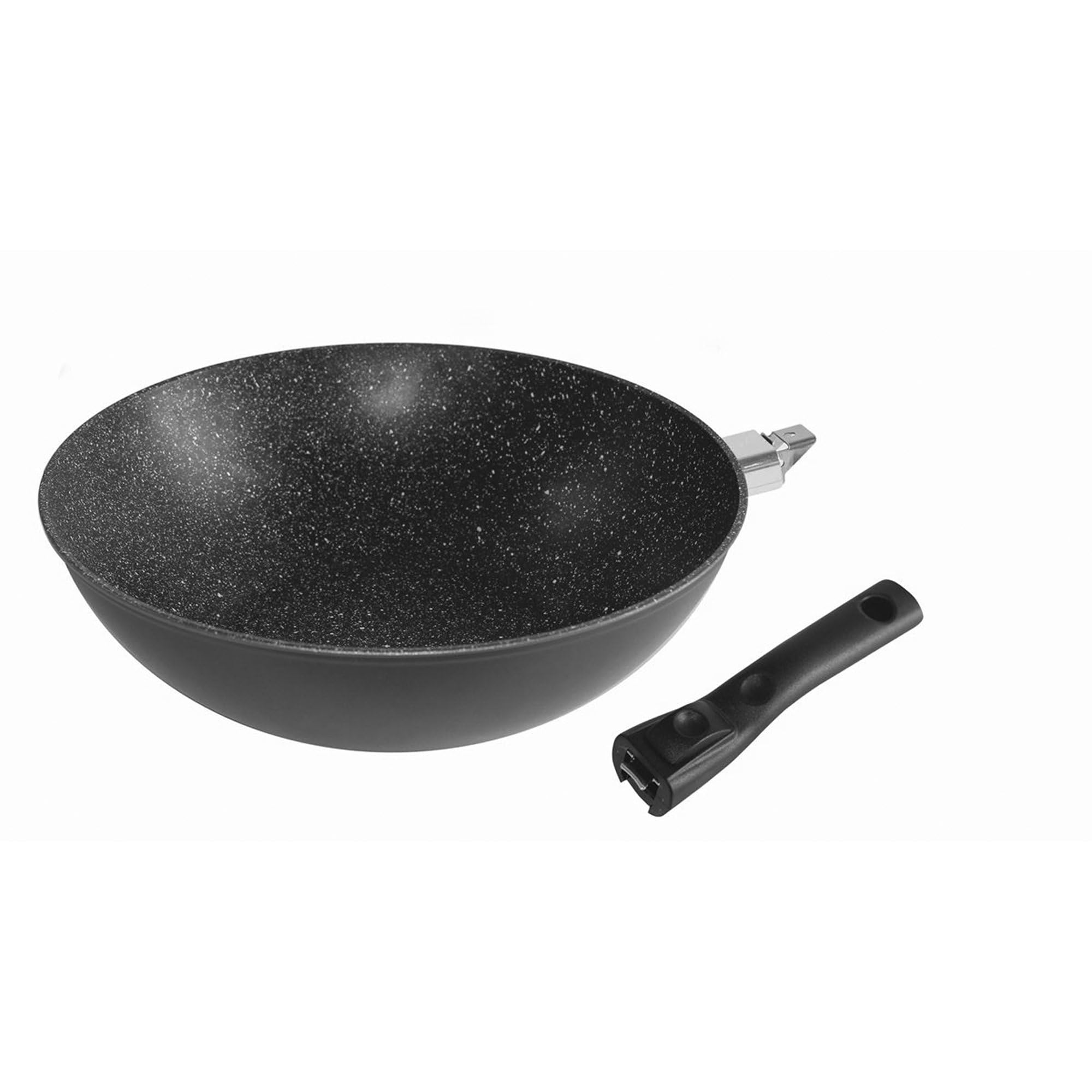 stoneline-wok-30-cm-made-in-germany-aluguss-antihaft-mit-steinpartikeln-grau image 5