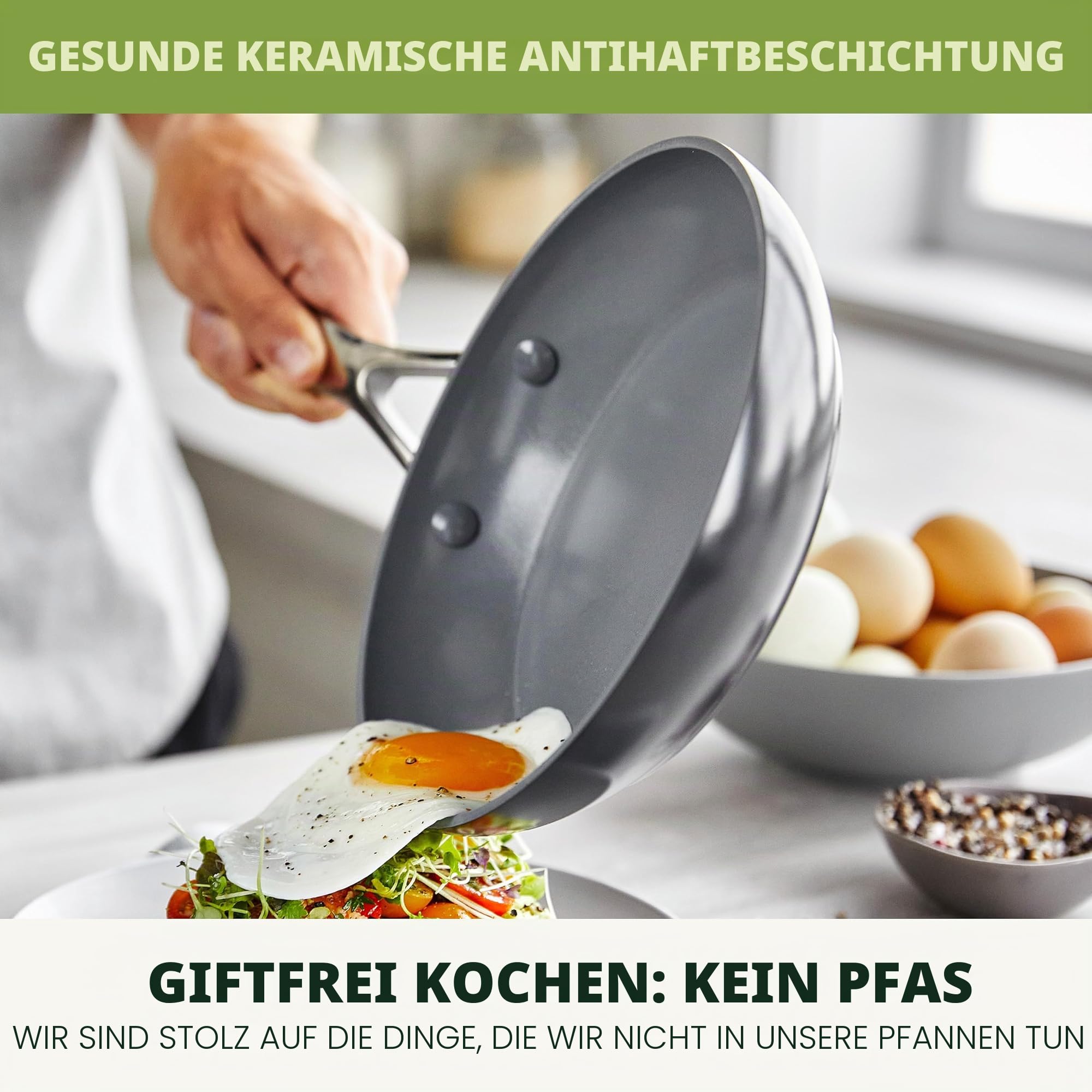 greenpan-valencia-pro-11-teiliges-kochgeschirr-set-hartanodisiert-grau image 2