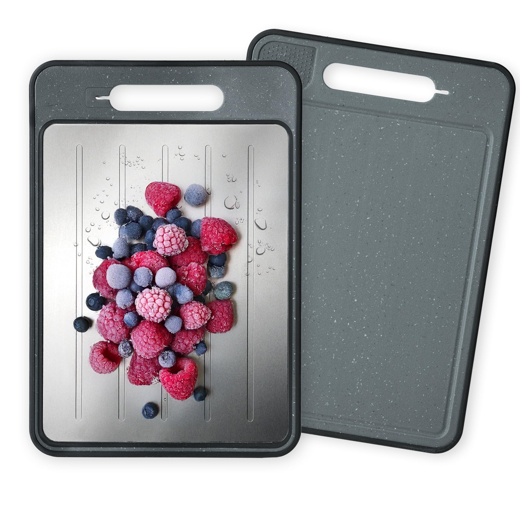 stoneline-auftaubrett-schneidebrett-mit-auftau-funktion-36-5-x-25-cm-2-in-1-defr image 1