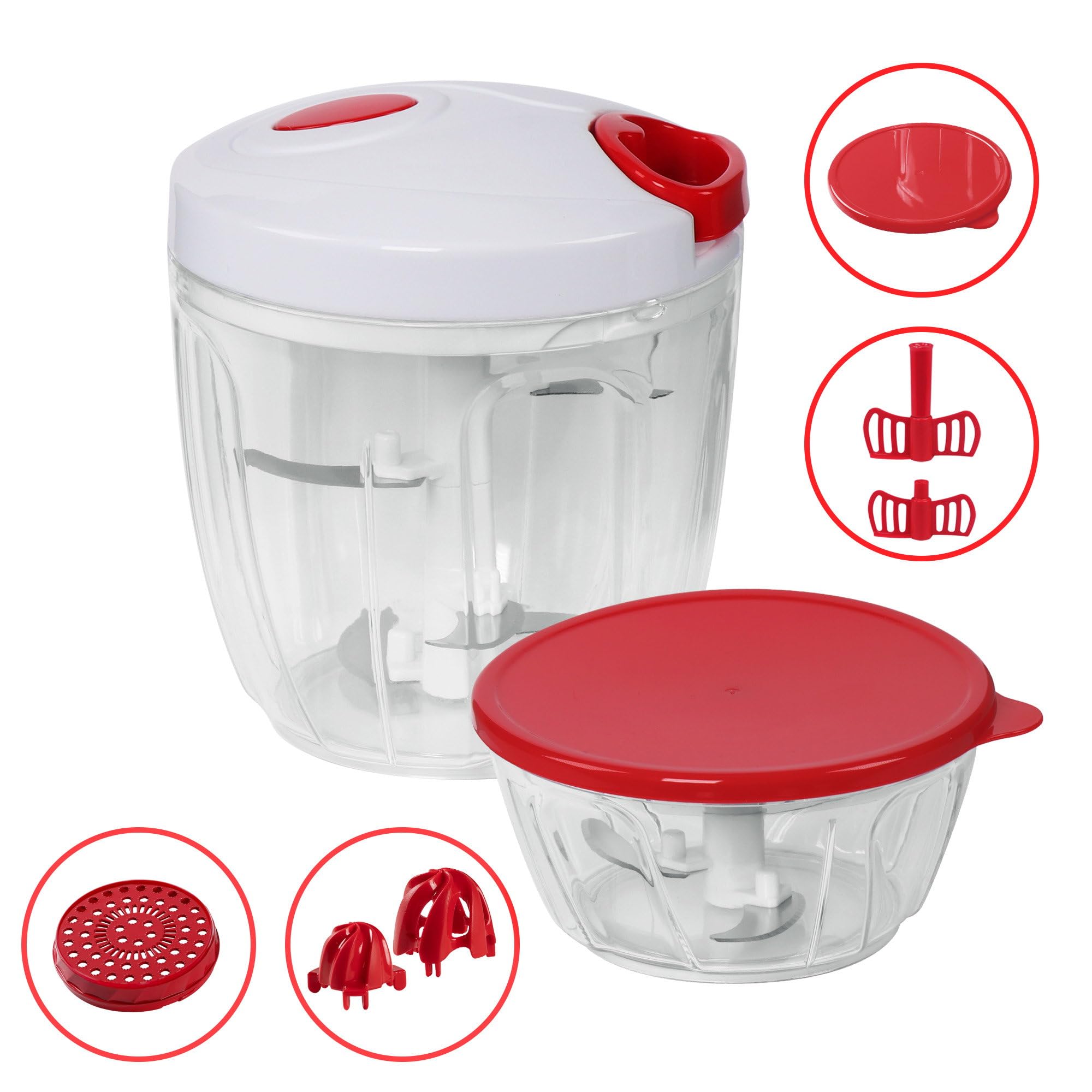 stoneline-multi-zerkleinerer-manuell-12-teilig-900-400-ml-rot image 2