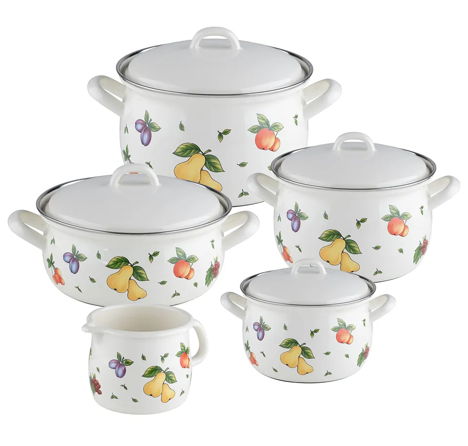 riess-0547-068-emaille-topf-sparset-5-teilig-fruit-garden image 1