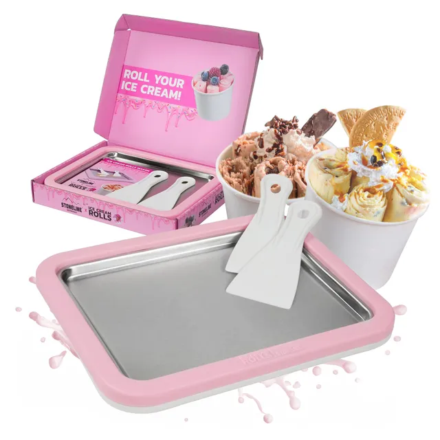stoneline-by-mr-ice-cream-rolls-original-ice-cream-maker-eisplatte-26x21-cm-ros- image 1