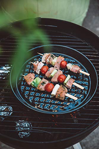 riess-classic-grilltasse-rund-32-cm-schwarz-emaille-grillpfanne-gelocht image 5