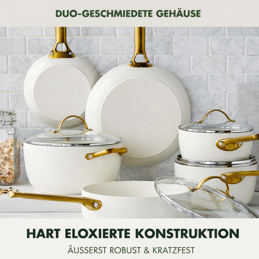 greenpan-reserve-10-teilig-harteloxiert-keramik-antihaft-pfas-frei-cremewei-gold image 5