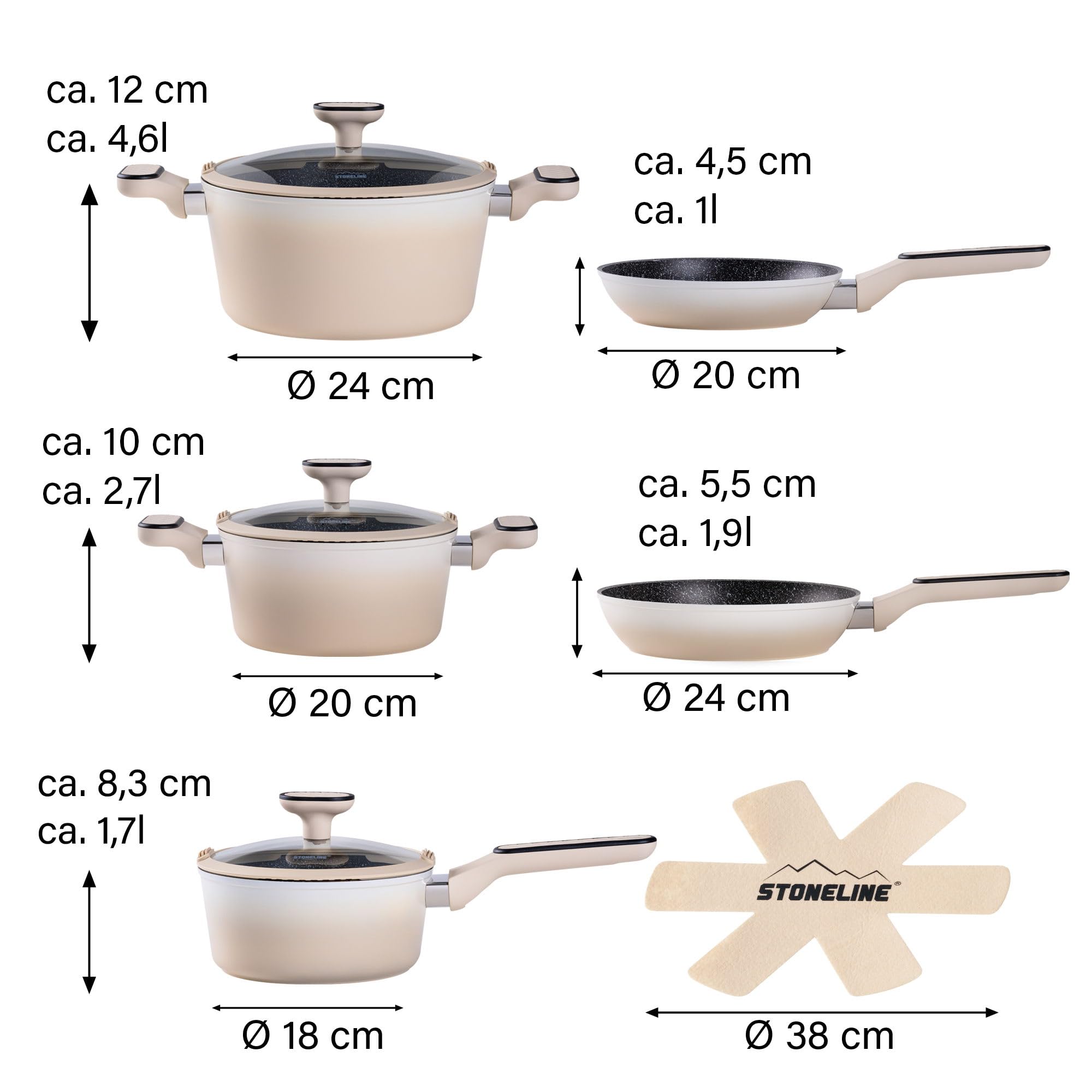 stoneline-kochgeschirr-set-11-teilig-18-20-24-cm-induktion-antihaft-mit-steinpar image 6