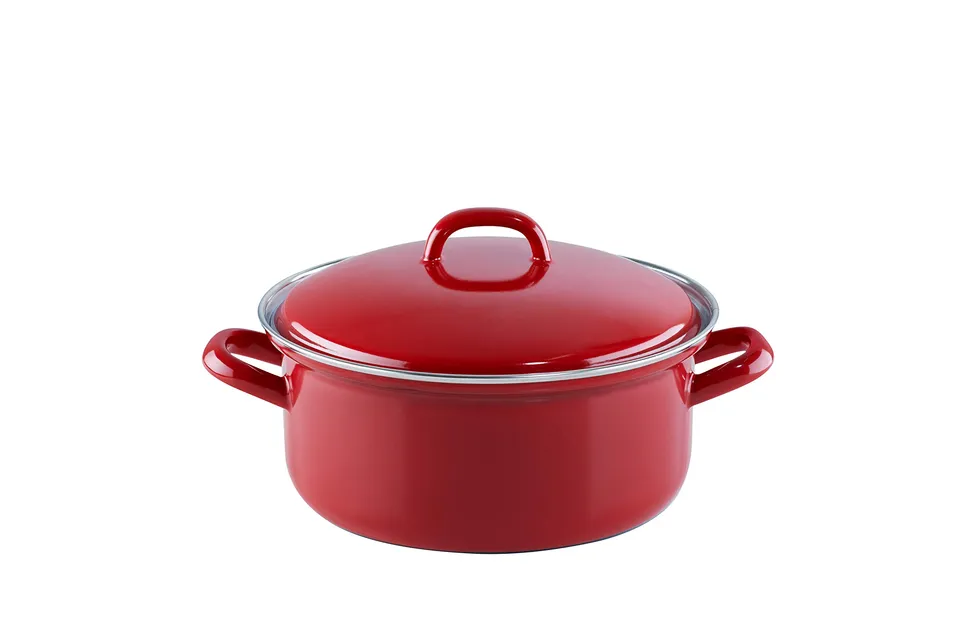 riess-ceramic-glas-red-kasserolle-mit-deckel-20-cm-2-liter-rot-wei-emaille-induk image 1