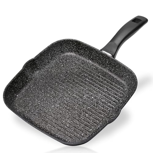 stoneline-grillpfanne-eckig-32-x-32-cm-aluguss-mit-stein-antihaft-schwarz image 8