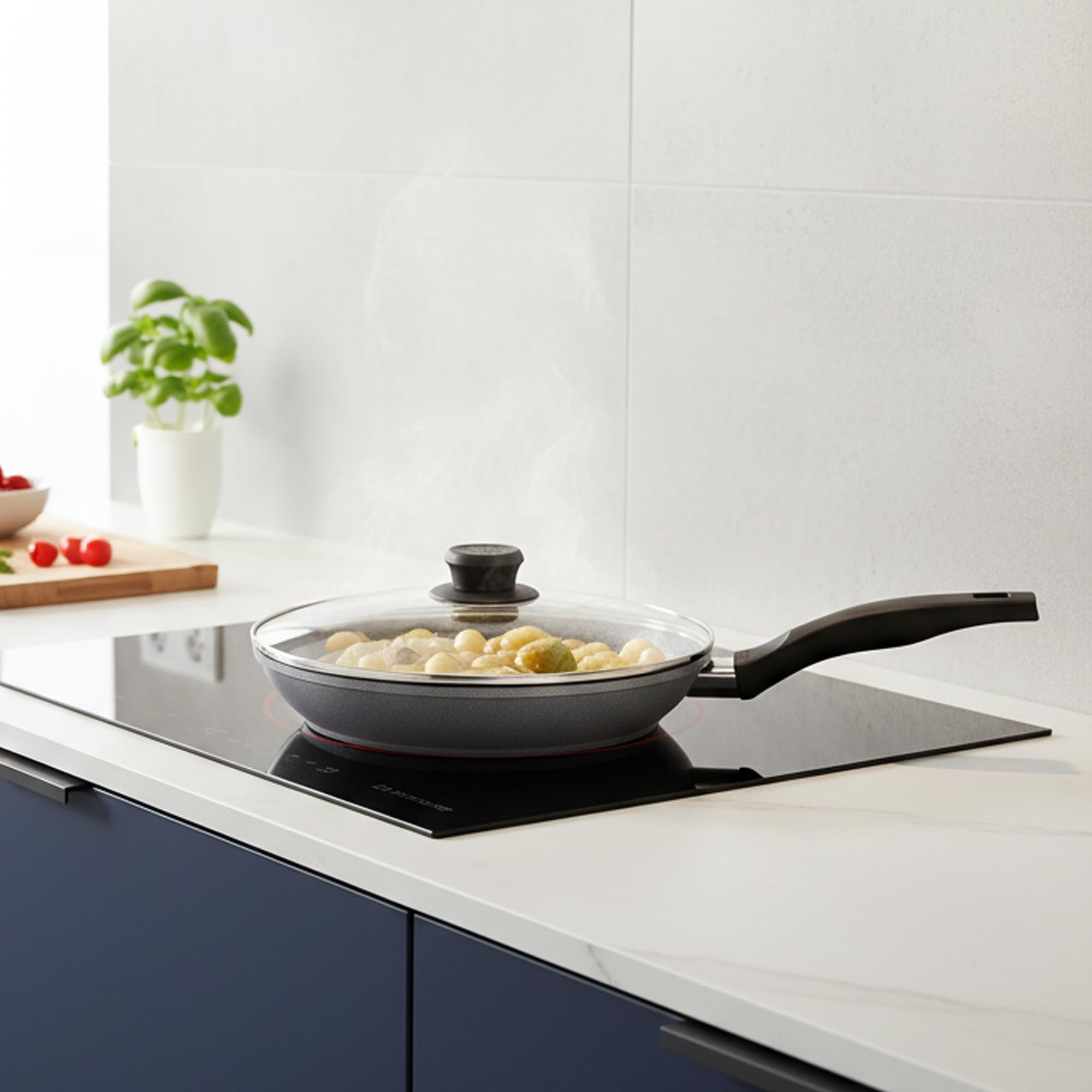 stoneline-bratpfanne-26-cm-induktion-mit-glasdeckel-aluguss-stein-antihaft image 7