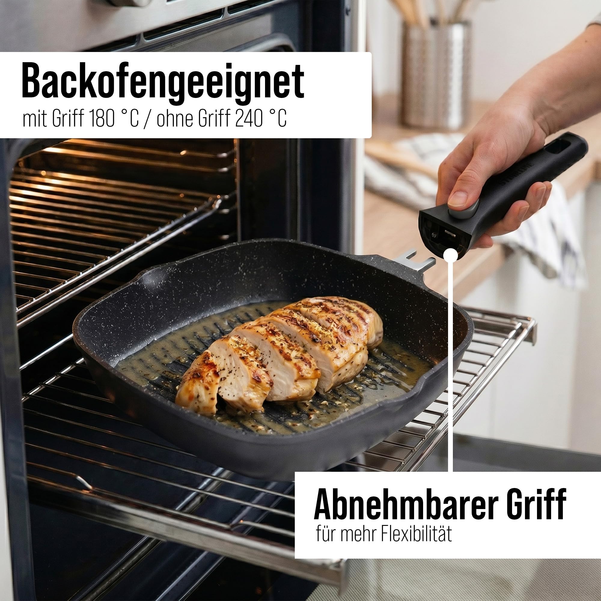 stoneline-smart-grillpfanne-28-x-28-cm-grau-mit-abnehmbarem-griff-induktion image 5