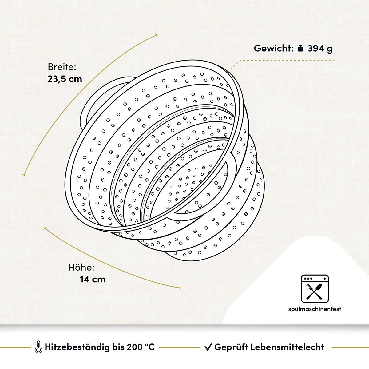 hoffmann-germany-faltsieb-edelstahlring-klassik image 3