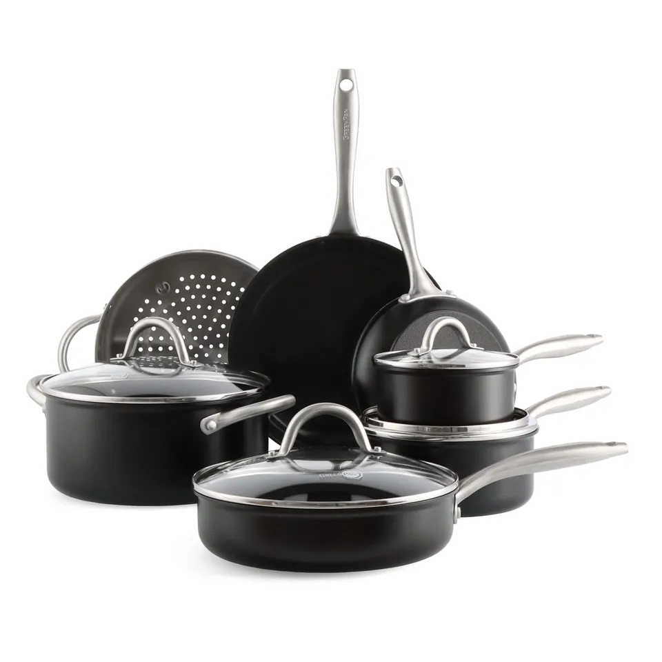 greenpan-lima-midnight-kochgeschirr-set-11-teilig-harteloxiert-keramik-antihaft image 1