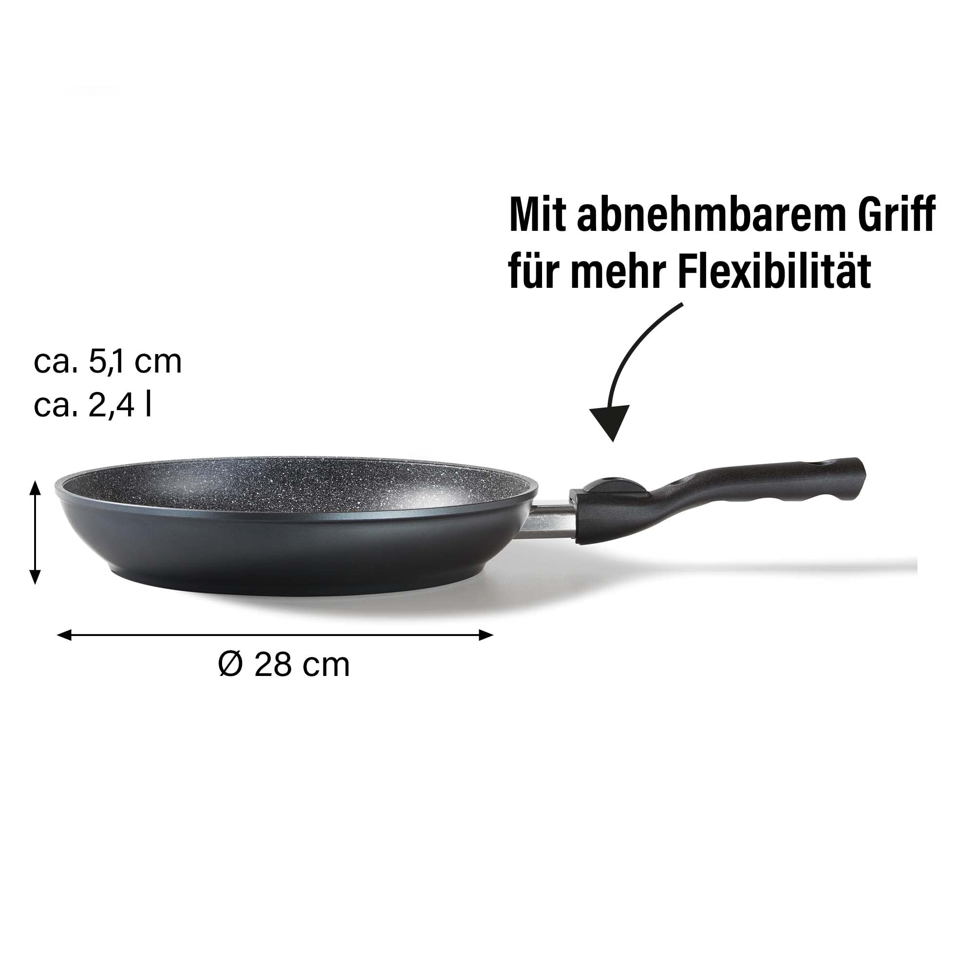 stoneline-flex-bratpfanne-28-cm-grau-made-in-germany-mit-abnehmbarem-griff-induk image 5