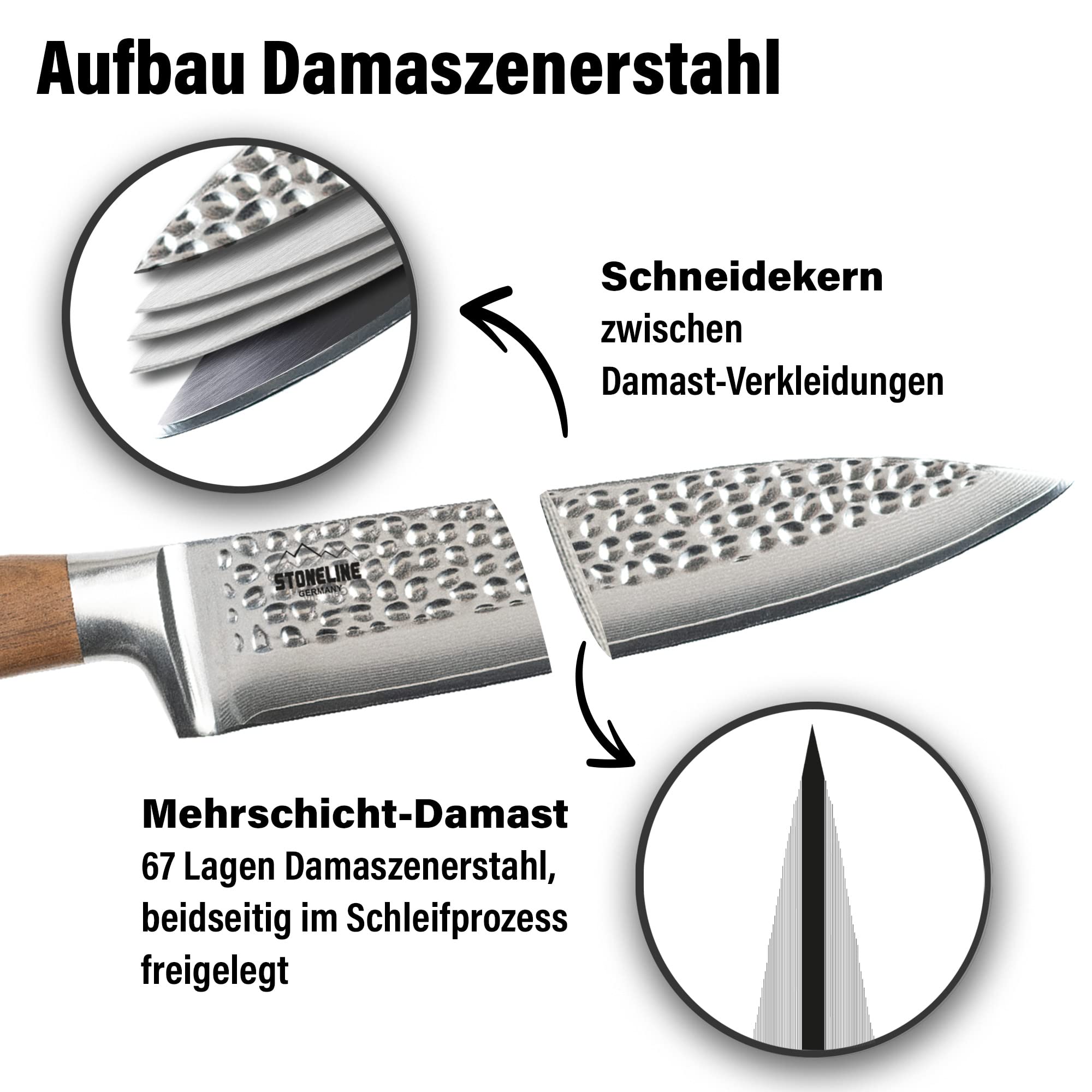 stoneline-damast-kochmesser-34-cm-20-cm-klinge-67-lagen-vg10-hammerschlag-walnus image 3