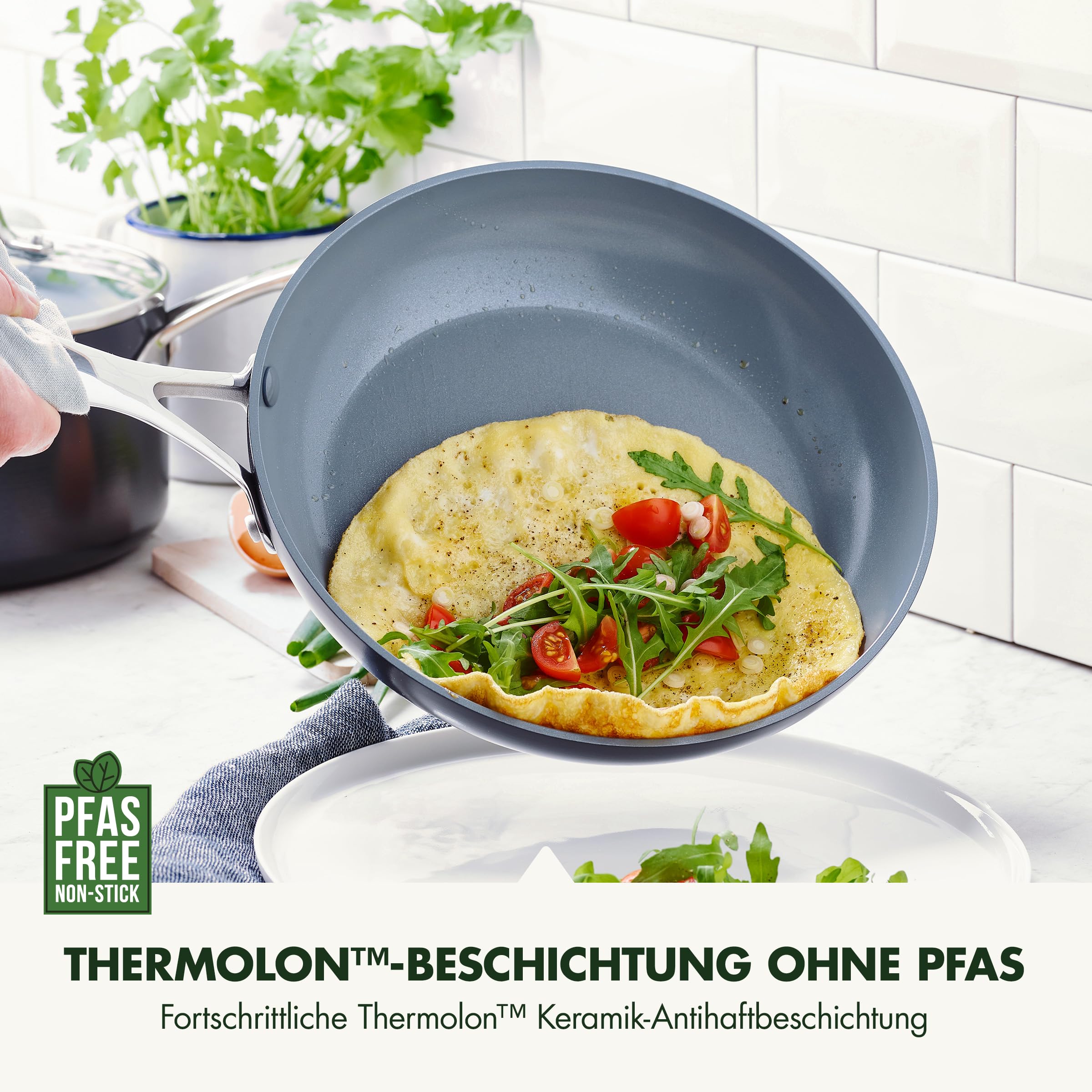 greenpan-valencia-pro-bratpfannen-set-20-cm-25-cm-mit-deckel-pfas-frei-keramik-i image 2