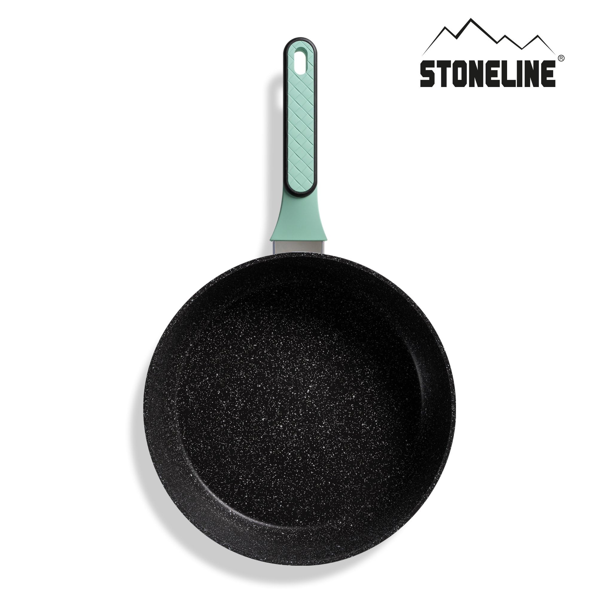 stoneline-schmorpfanne-28-cm-4-1-l-mit-glasdeckel-induktion-steinpartikel-mint image 8
