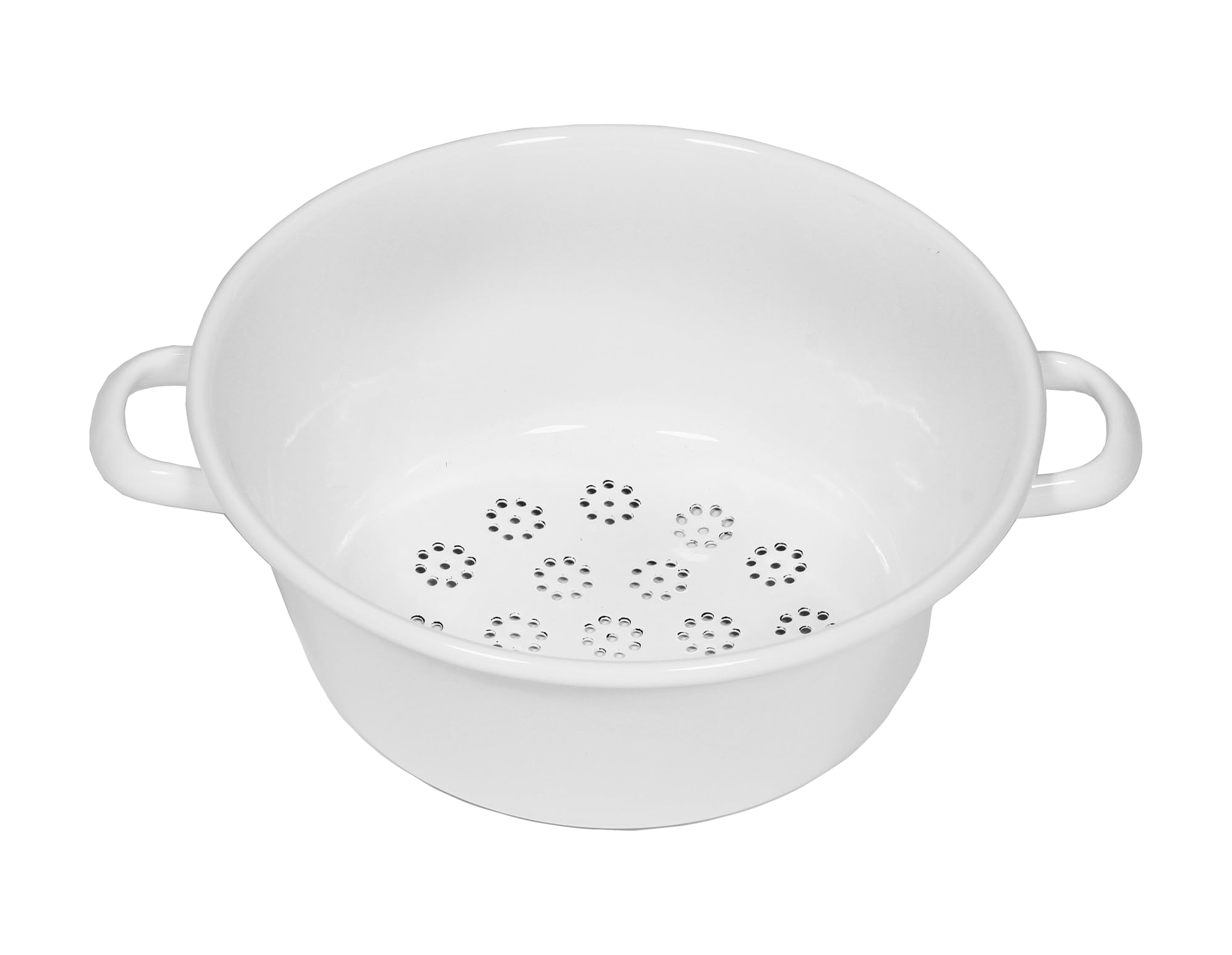 riess-classic-weiss-gem-sesieb-26-cm-emaille-wei-mit-2-griffen image 1