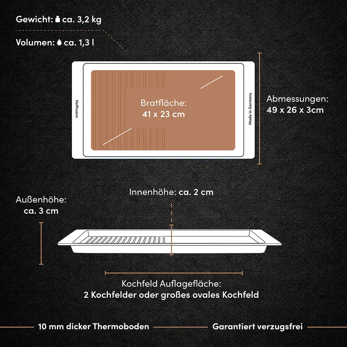 hoffmann-germany-kombi-grillplatte-bbq-line-pfas-frei-aluguss image 6