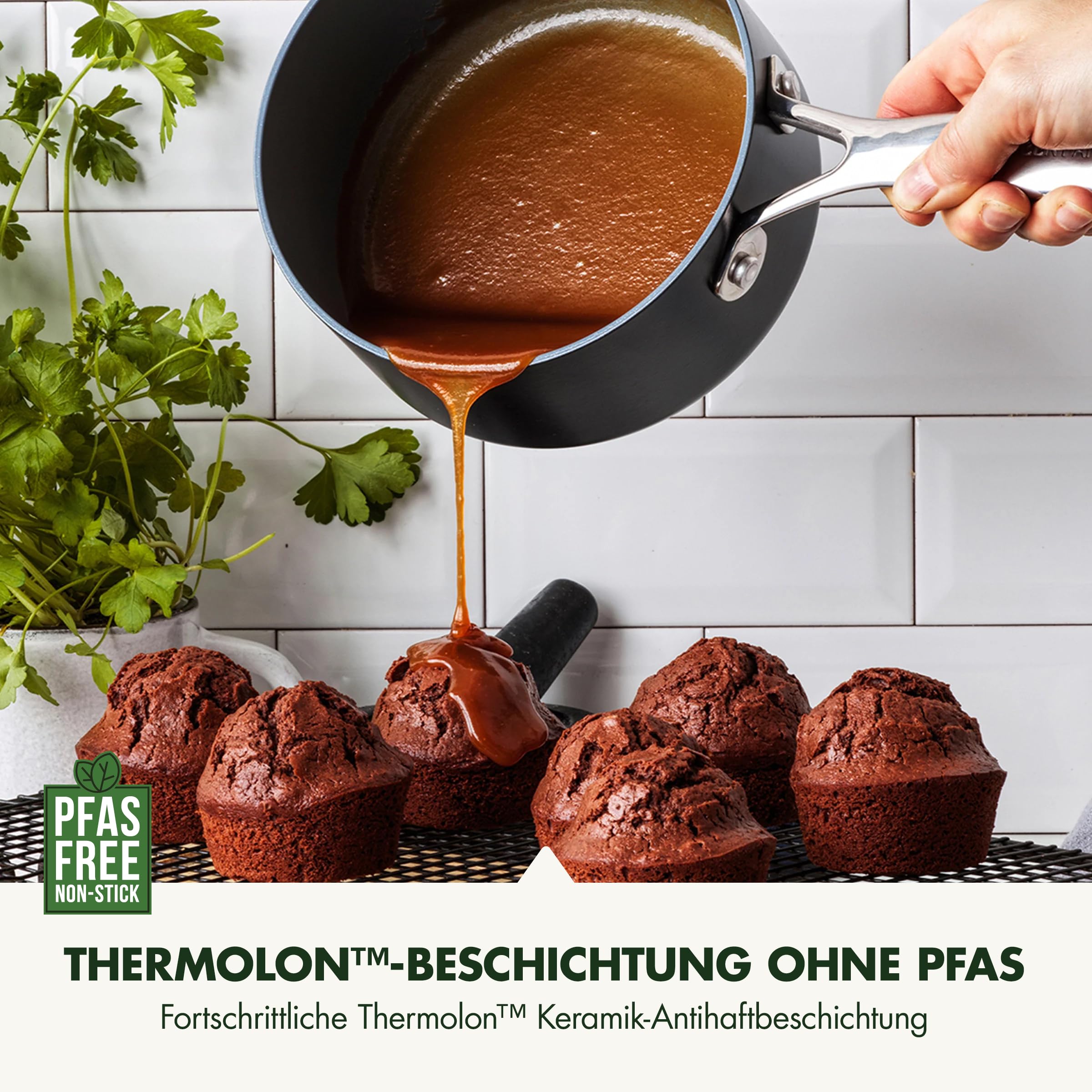 greenpan-valencia-pro-stielkasserolle-18-cm-2-liter-pfas-frei-grau-mit-deckel image 2