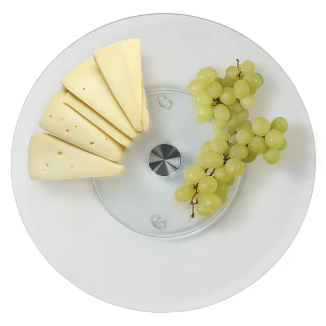 stoneline-servierplatte-drehbar-32-cm-aus-glas-lazy-susan-drehteller-rund-transp image 1