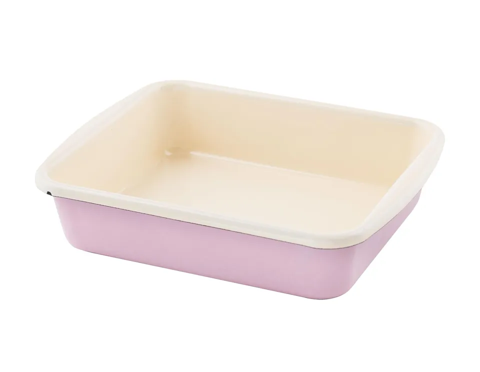 riess-classic-minibackofenform-24-8-x-20-cm-emaille-rosa image 1