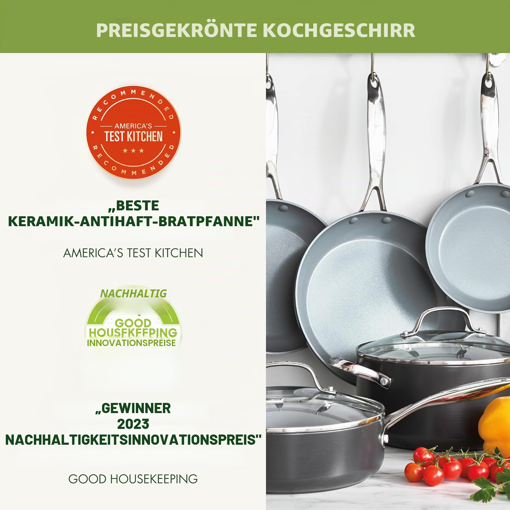 greenpan-valencia-pro-11-teiliges-kochgeschirr-set-hartanodisiert-grau image 3