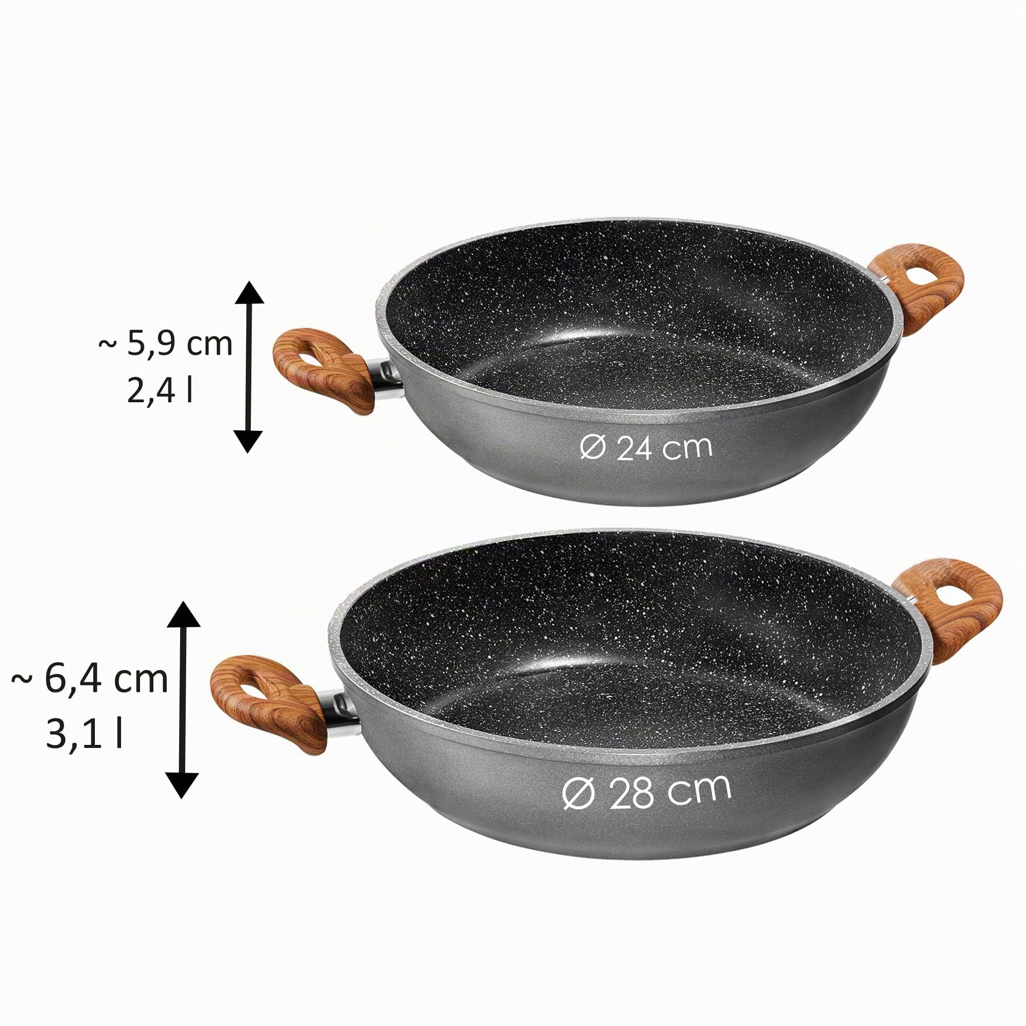 stoneline-servierpfanne-24-cm-made-in-germany-holzoptik-induktion image 4