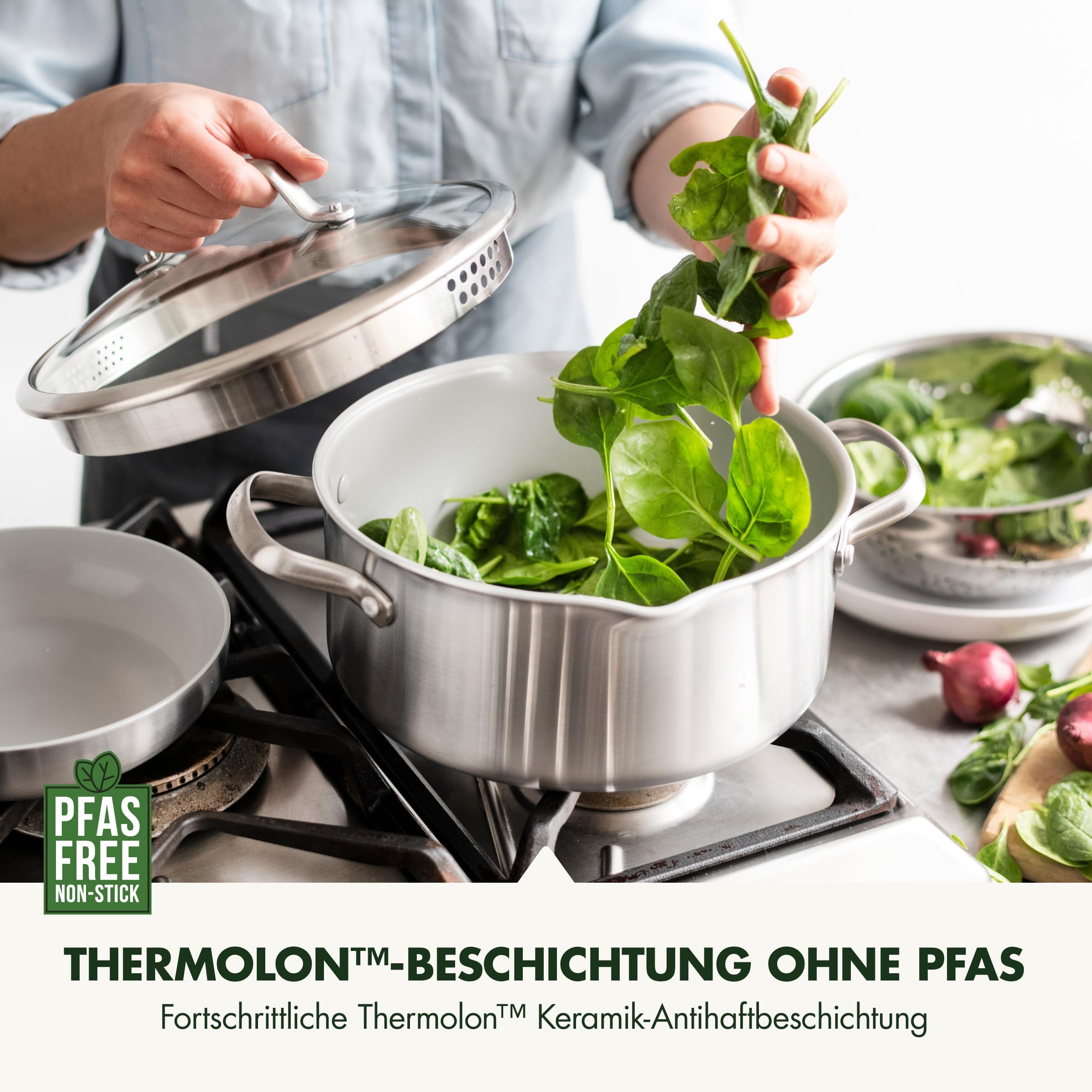 greenpan-venice-tri-ply-7-teiliges-kochgeschirr-set-edelstahl-pfas-frei image 2