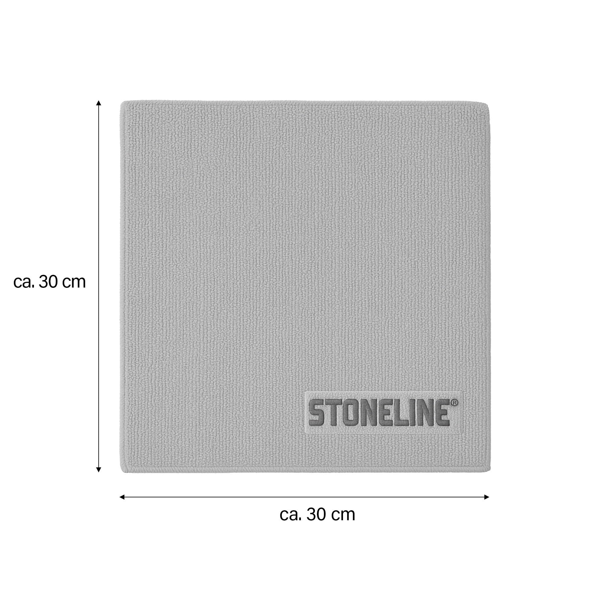 stoneline-mikrofasertuch-30x30-cm-grau-waschbar image 3