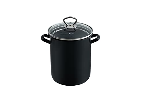 riess-pastatopf-spargeltopf-16-cm-3-5-liter-classic-schwarz-emaille-mit-einsatz- image 6