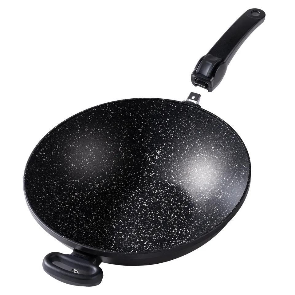 stoneline-wok-made-in-germany-32-cm-5-3-l-mit-abnehmbarem-griff-grau image 1