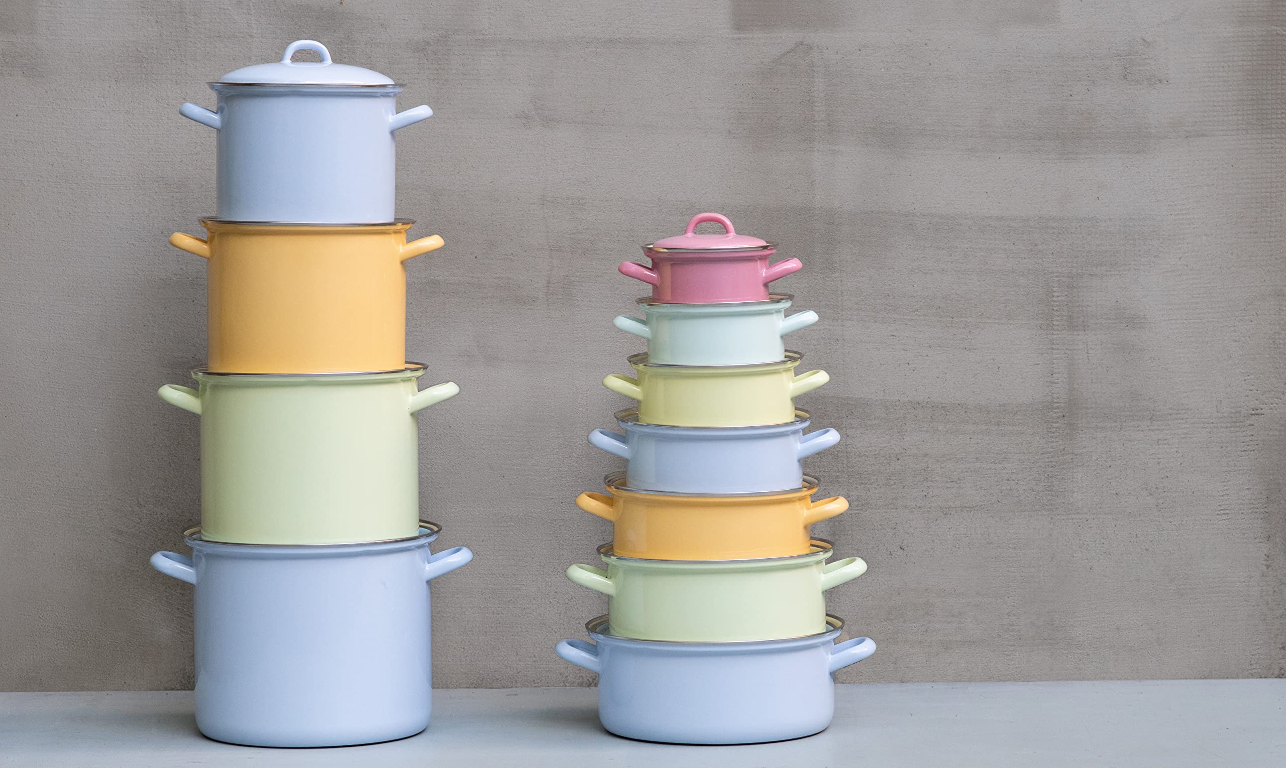 riess-topf-mit-chromrand-18-cm-bunt-pastell-emaille-3-0-liter image 3