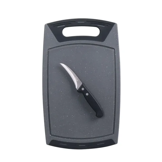 stoneline-2-teiliges-set-schneidebrett-36-x-22-cm-gem-semesser-9-cm-edelstahl image 1