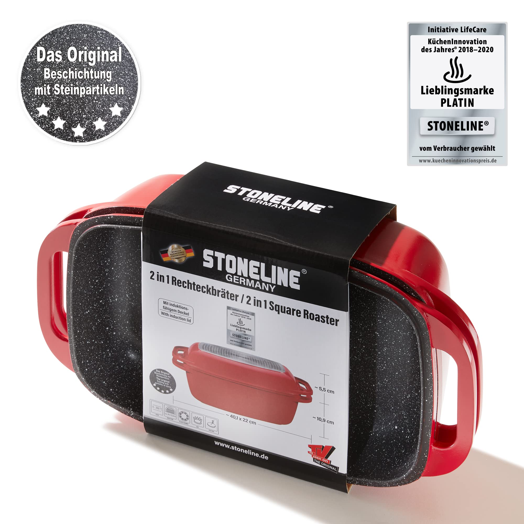 stoneline-aluguss-br-ter-mit-deckel-40x22-cm-5-8-l-rot-antihaft-induktion image 7