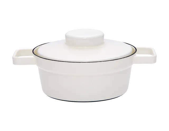 riess-kasserolle-mit-deckel-20-cm-1-2-l-wei-emaille image 1