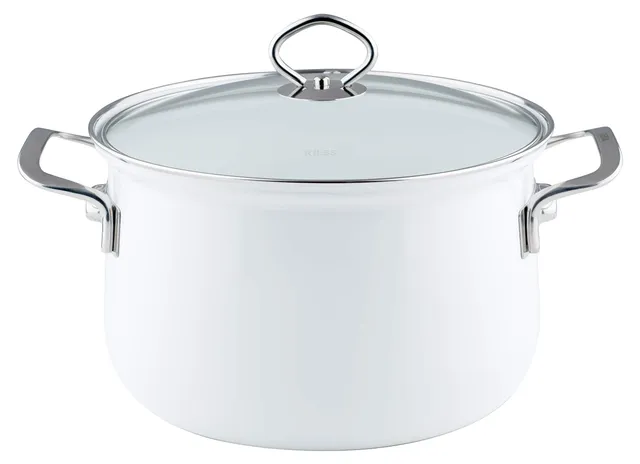 riess-nouvelle-fleischtopf-mit-glasdeckel-arcticweiss-16-cm-1-5-liter-emaille image 1