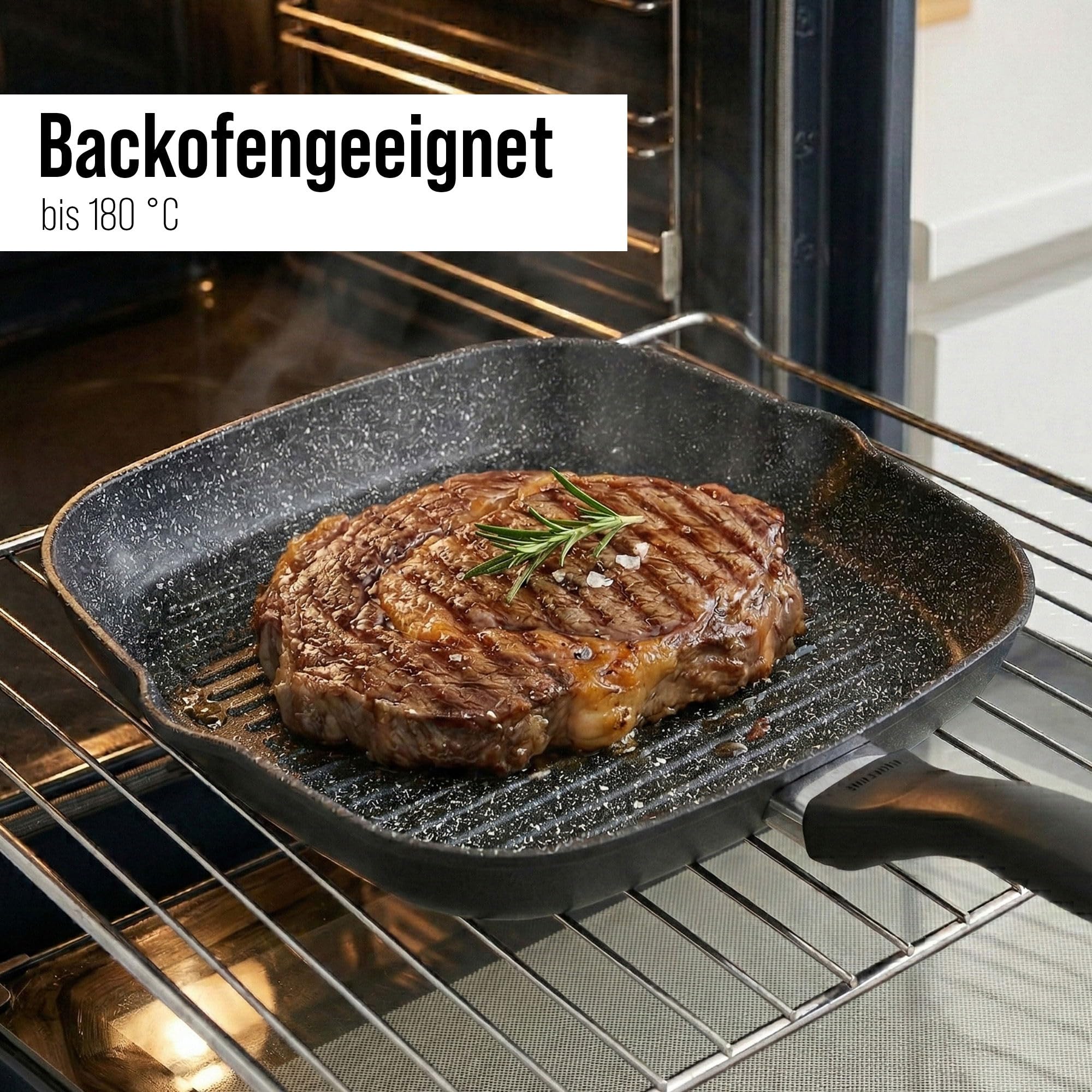 stoneline-grillpfanne-eckig-32-x-32-cm-aluguss-mit-stein-antihaft-schwarz image 5