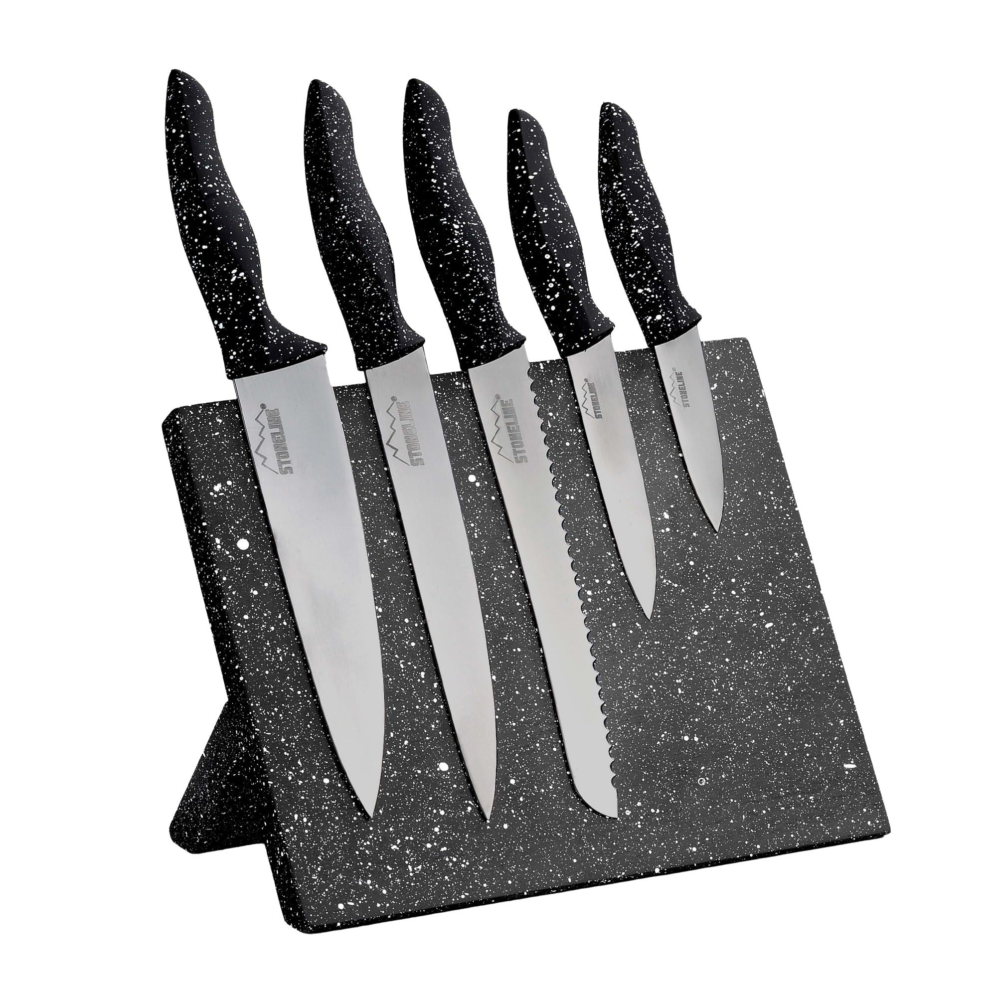 stoneline-magnet-messerblock-5-tlg-edelstahl-messerset-titan image 1