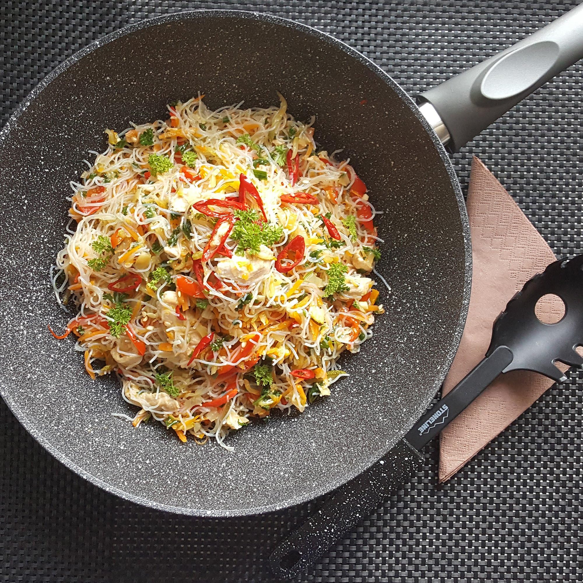 stoneline-gourmundo-wok-30-cm-4-3-l-stein-antihaft-induktion image 3
