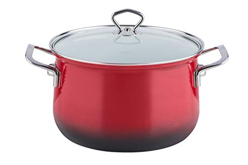riess-nouvelle-fleischtopf-mit-glasdeckel-24-cm-6-liter-brombeer-emaille-indukti image 5