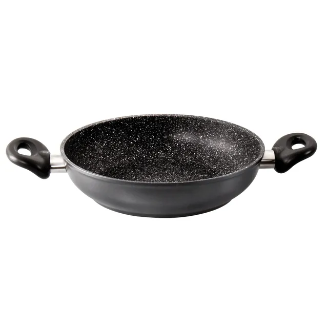 stoneline-servierpfanne-28-cm-3-1-l-antihaft-pfanne-mit-steinpartikeln-hohem-ran image 1