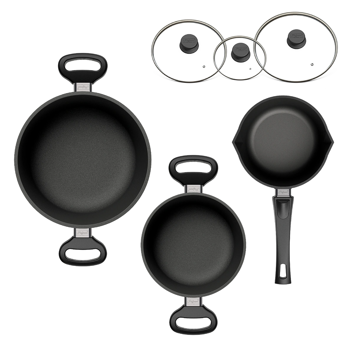 hoffmann-germany-stoniq-topf-trio-pfas-frei-20-cm-24-cm-milchtopf image 1