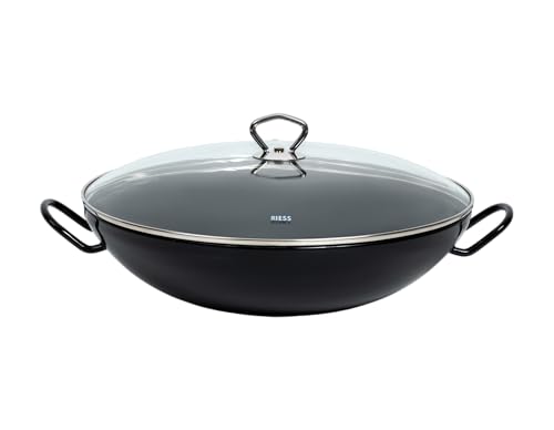 riess-classic-wok-mit-glasdeckel-36-cm-4-liter-schwarzemaille image 4