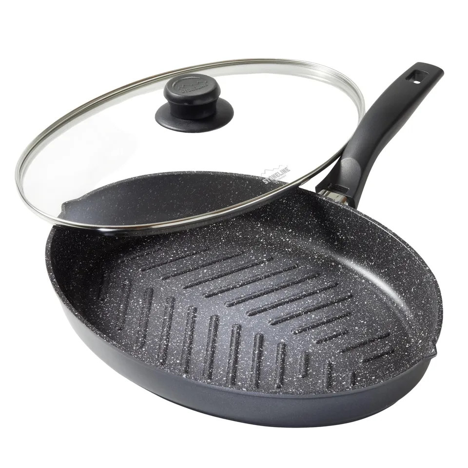 stoneline-classic-xxl-fisch-und-schnitzelpfanne-35-2x24-3-cm-mit-glasdeckel image 1