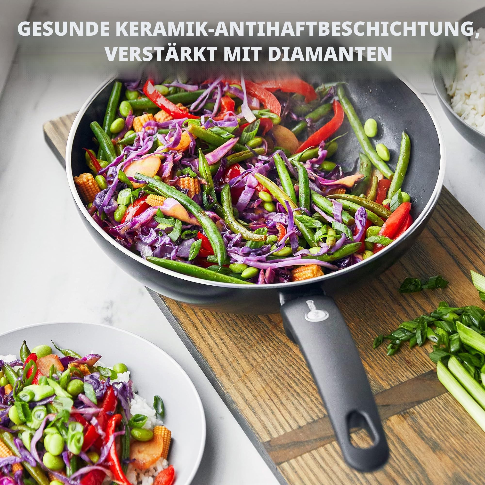 greenpan-cambridge-wok-pfanne-28-cm-3-7-liter-keramik-schwarz image 3